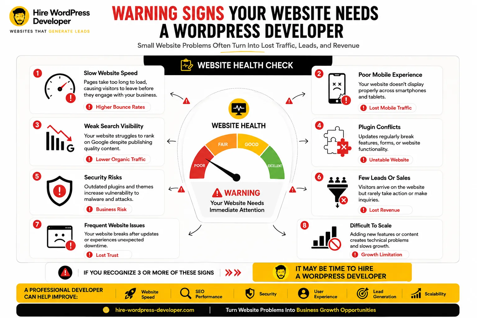 When do you need to hire a wordpress developer
